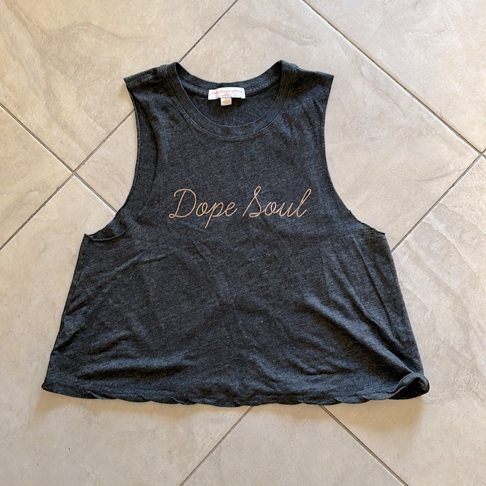 Spiritual Gangster DOPE SOUL Athleisure Crop Tank